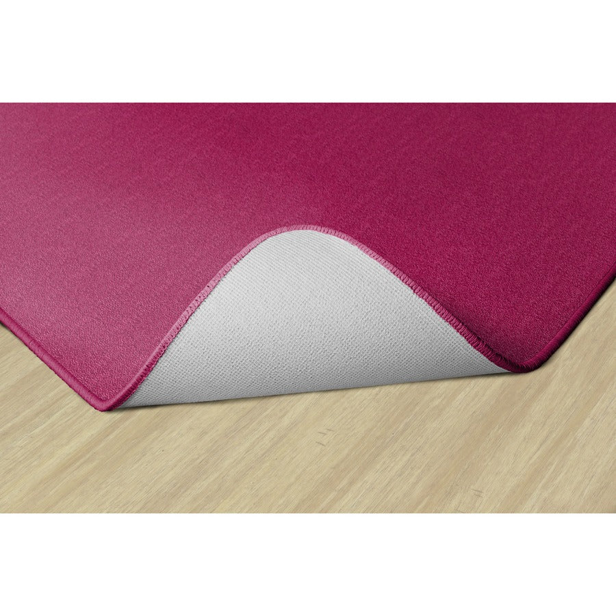 Flagship Carpets Classic Solid Color 12' Rectangle Rug - Floor Rug - Classic, Traditional - 12 ft Length x 90" Width - Rectangle - Cranberry - Nylon