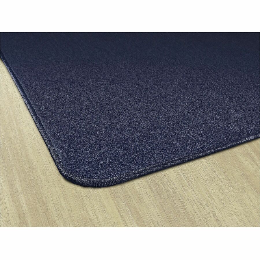 Flagship Carpets Classic Solid Color 12' Rectangle Rug - Floor Rug - Classic, Traditional - 12 ft Length x 90" Width - Rectangle - Navy - Nylon