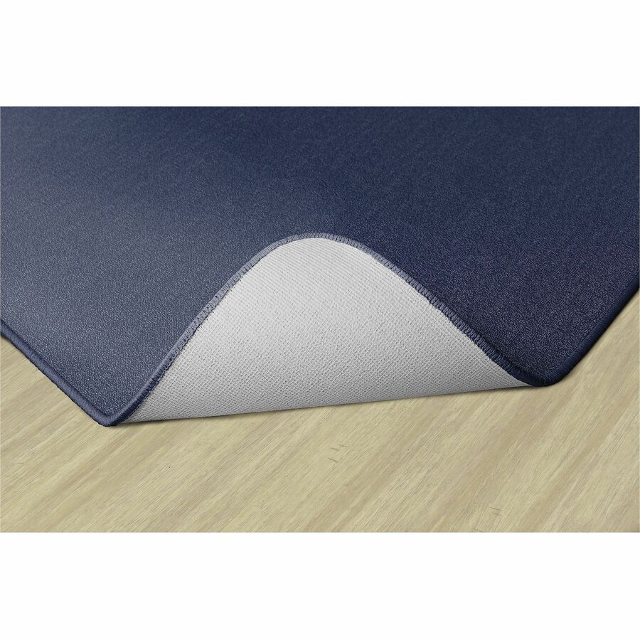 Flagship Carpets Classic Solid Color 12' Rectangle Rug - Floor Rug - Classic, Traditional - 12 ft Length x 90" Width - Rectangle - Navy - Nylon