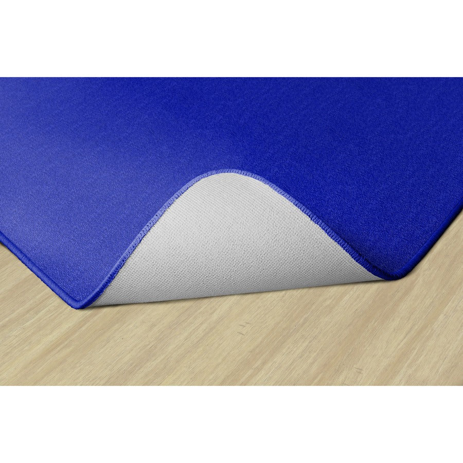 Flagship Carpets Classic Solid Color 12' Rectangle Rug - Floor Rug - Classic, Traditional - 12 ft Length x 90" Width - Rectangle - Royal Blue - Nylon