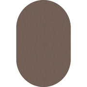 Flagship Carpets Classic Solid Color 12' Oval Rug - Floor Rug - Classic, Traditional - 84" Length x 12 ft Width - Oval - Almond - Nylon
