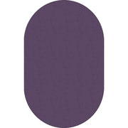 Flagship Carpets Classic Solid Color 12' Oval Rug - Floor Rug - Classic, Traditional - 12 ft Length x 90" Width - Oval - Purple - Nylon