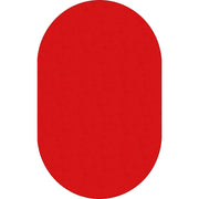 Flagship Carpets Classic Solid Color 12' Oval Rug - Floor Rug - Classic, Traditional - 12 ft Length x 90" Width - Oval - Red - Nylon