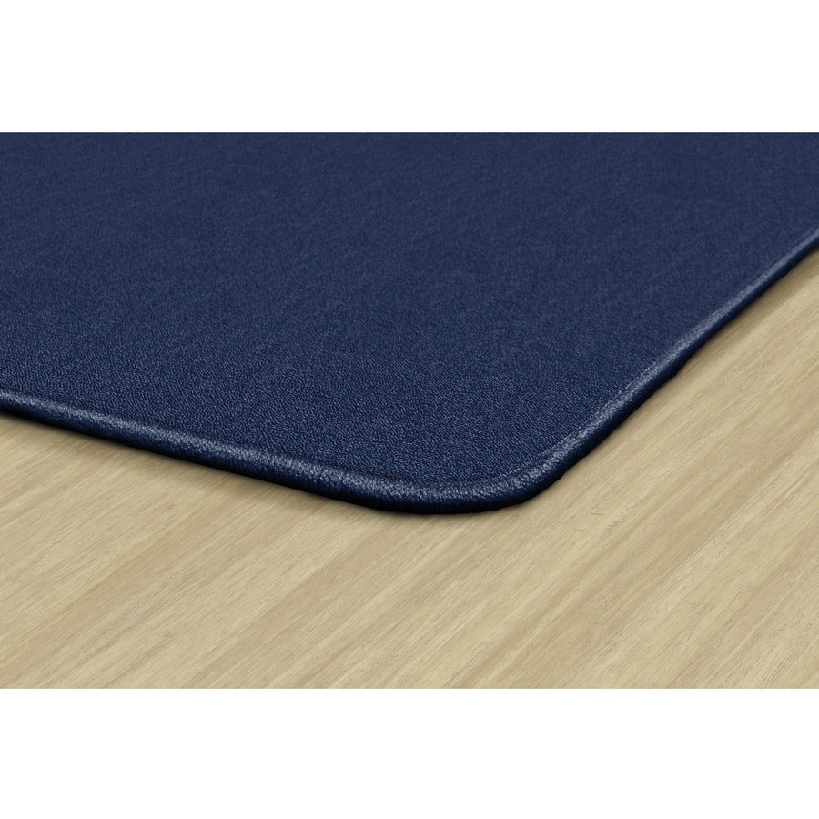 Flagship Carpets Classic Solid Color 12' Square Rug - Floor Rug - Classic, Traditional - 12 ft Length x 12 ft Width - Square - Navy - Nylon