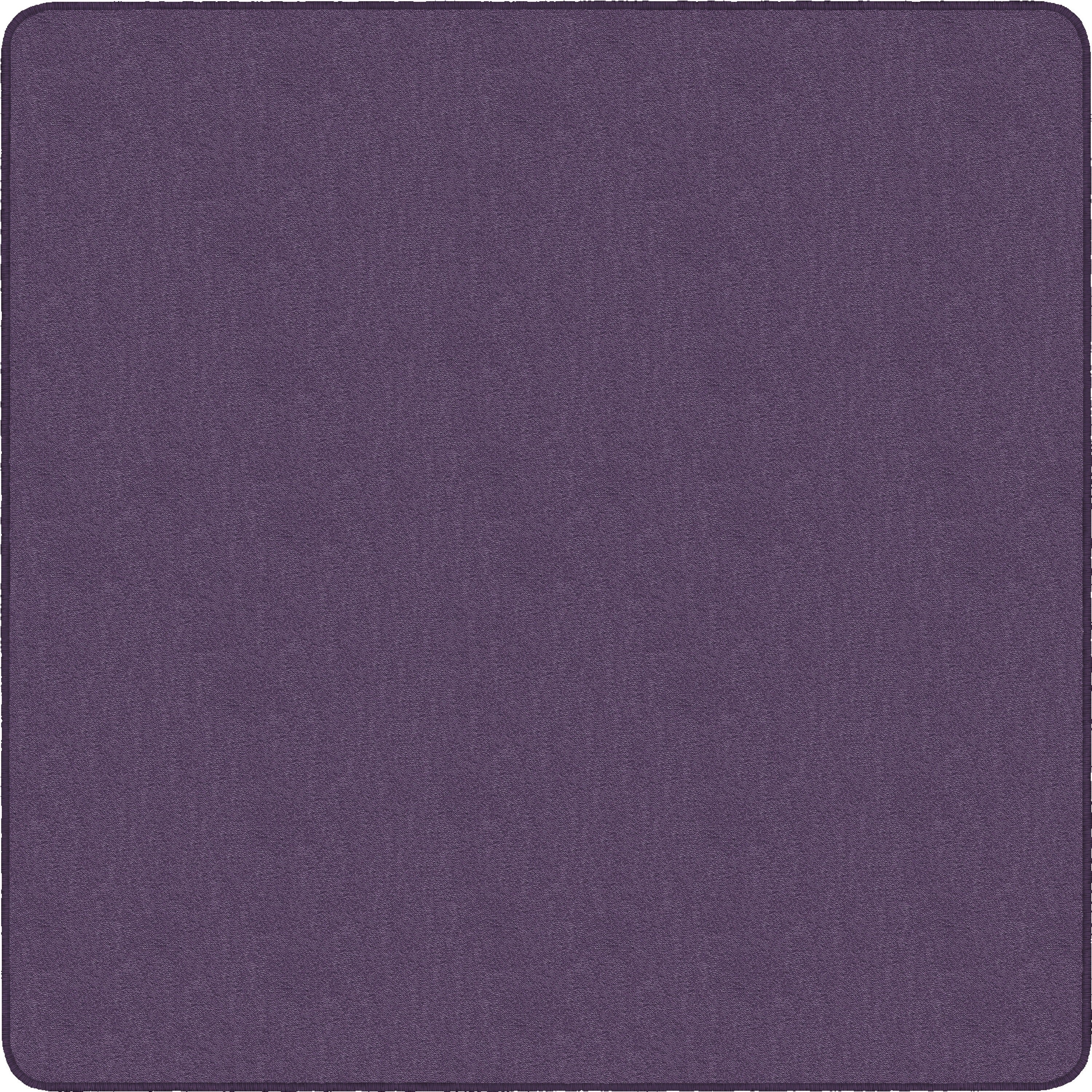 Flagship Carpets Classic Solid Color 12' Square Rug - Floor Rug - Classic, Traditional - 12 ft Length x 12 ft Width - Square - Purple - Nylon