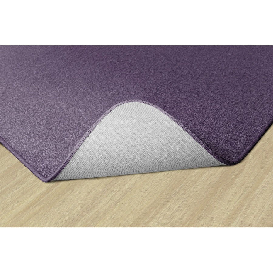 Flagship Carpets Classic Solid Color 12' Square Rug - Floor Rug - Classic, Traditional - 12 ft Length x 12 ft Width - Square - Purple - Nylon