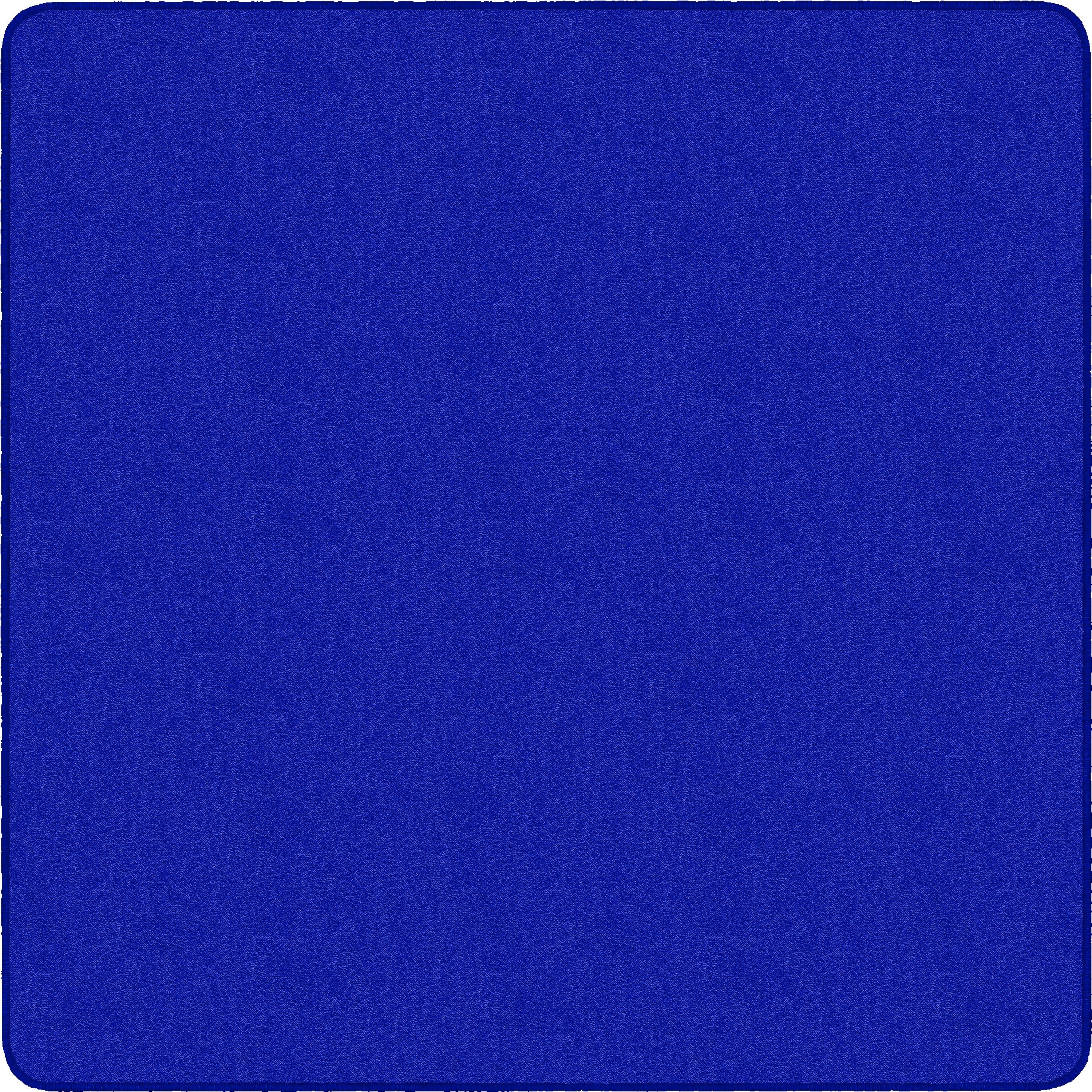 Flagship Carpets Classic Solid Color 12' Square Rug - Floor Rug - Classic, Traditional - 12 ft Length x 12 ft Width - Square - Royal Blue - Nylon