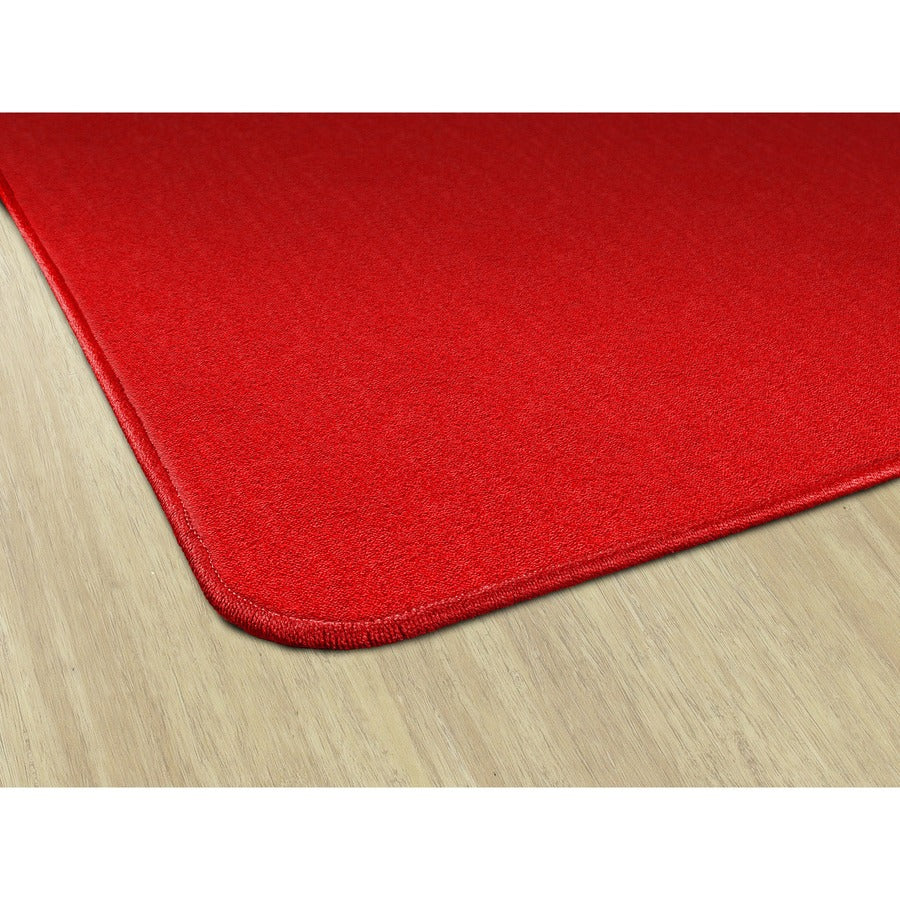 Flagship Carpets Classic Solid Color 12' Square Rug - Floor Rug - Classic, Traditional - 12 ft Length x 12 ft Width - Square - Red - Nylon