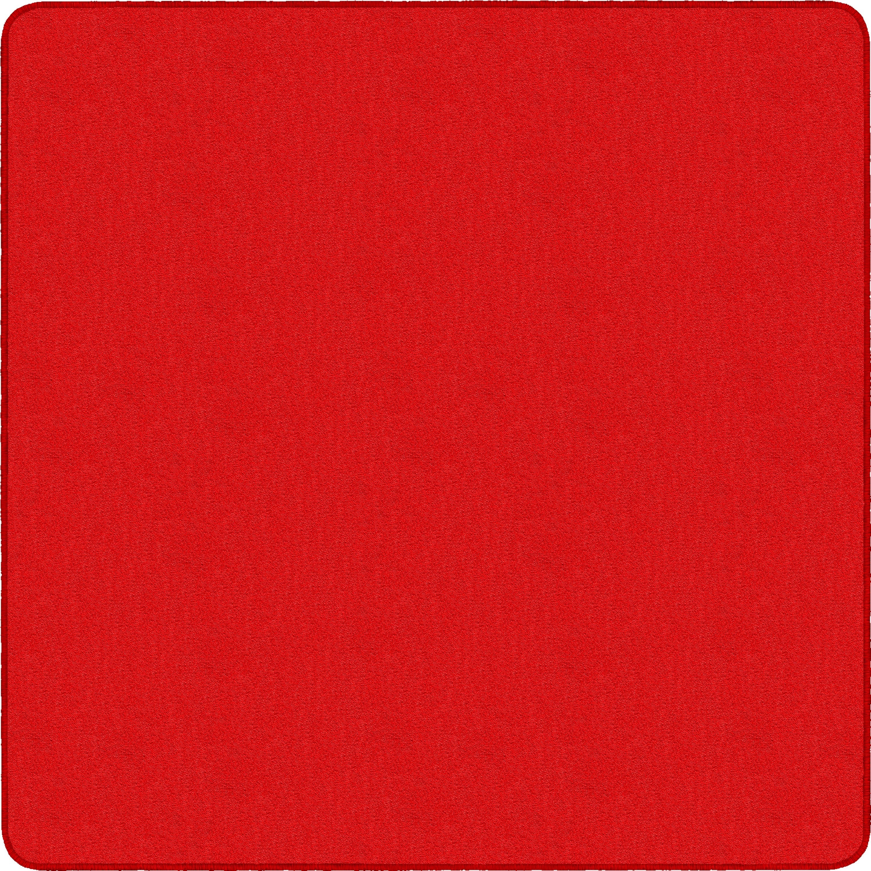 Flagship Carpets Classic Solid Color 12' Square Rug - Floor Rug - Classic, Traditional - 12 ft Length x 12 ft Width - Square - Red - Nylon