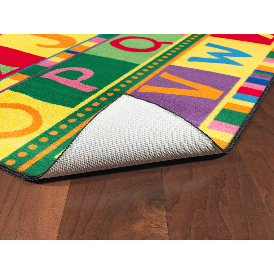 Flagship Carpets Easy Care ABC Tapestry Rug - Floor Rug - 72" Length x 48" Width - Multicolor - Nylon
