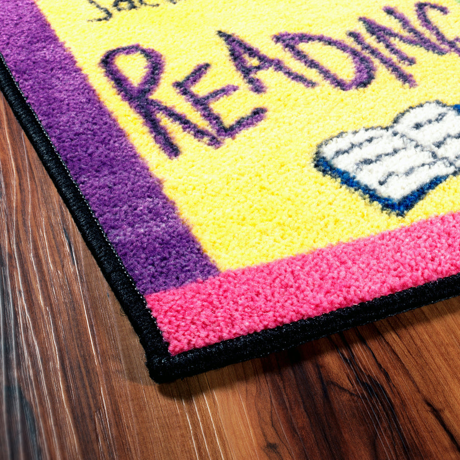 Flagship Carpets Easy Care Primary Pictures Rug - Floor Rug - 60" Length x 36" Width - Multicolor - Nylon