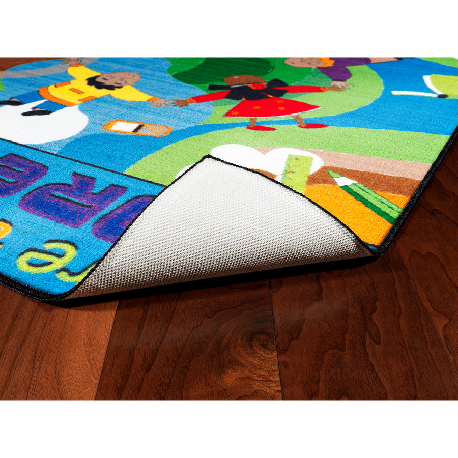 Flagship Carpets Easy Care Dare To Dream Rug - Floor Rug - 60" Length x 36" Width - Multicolor - Nylon