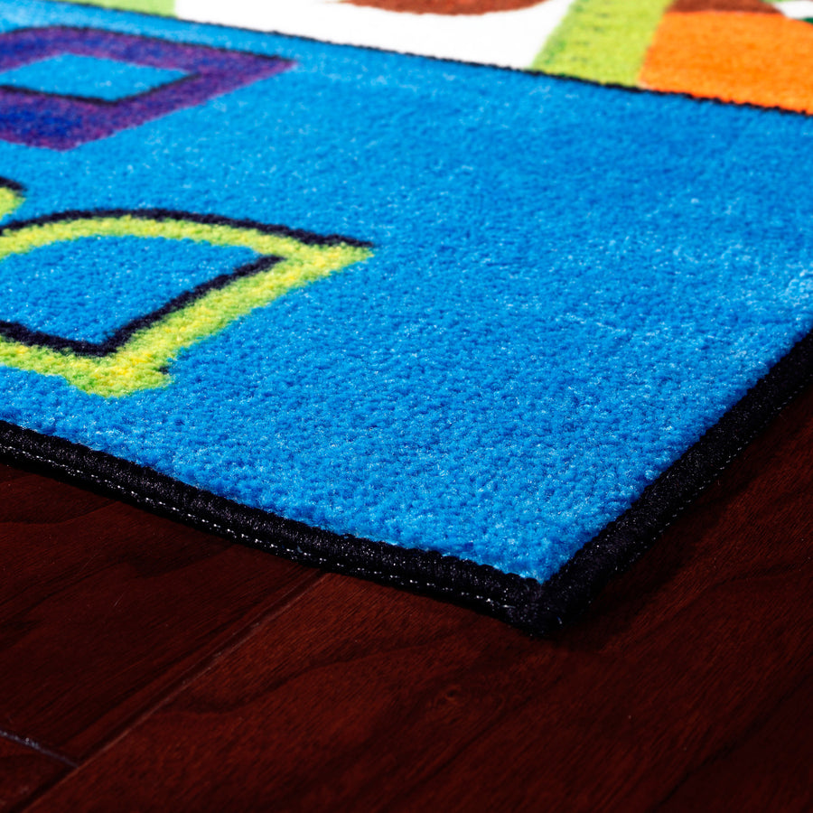 Flagship Carpets Easy Care Dare To Dream Rug - Floor Rug - 60" Length x 36" Width - Multicolor - Nylon