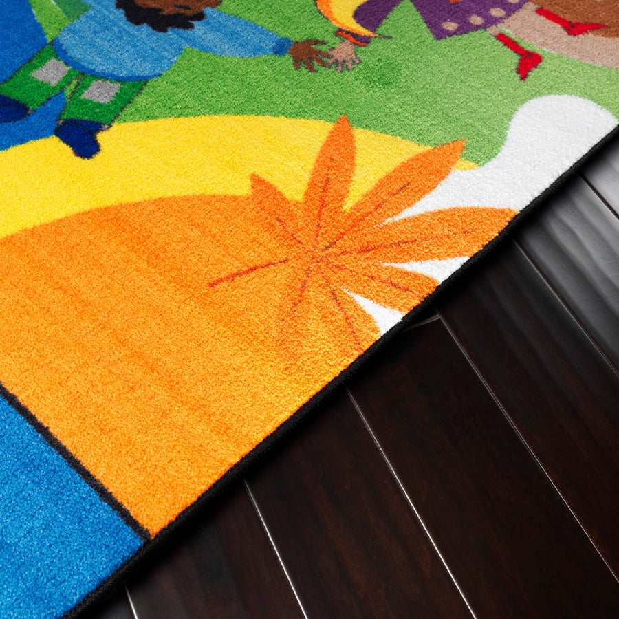 Flagship Carpets Easy Care Dare To Dream Rug - Floor Rug - 96" Length x 60" Width - Multicolor - Nylon