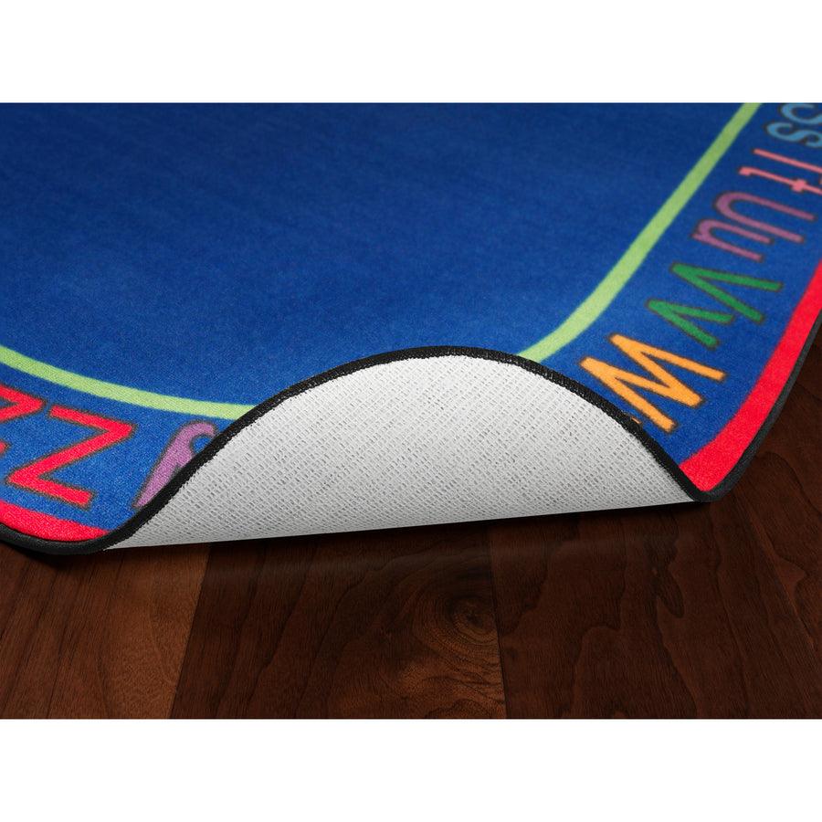 Flagship Carpets Know Your ABCs Oval Rug - 12 ft Length x 90" Width - Oval - Multicolor - Nylon