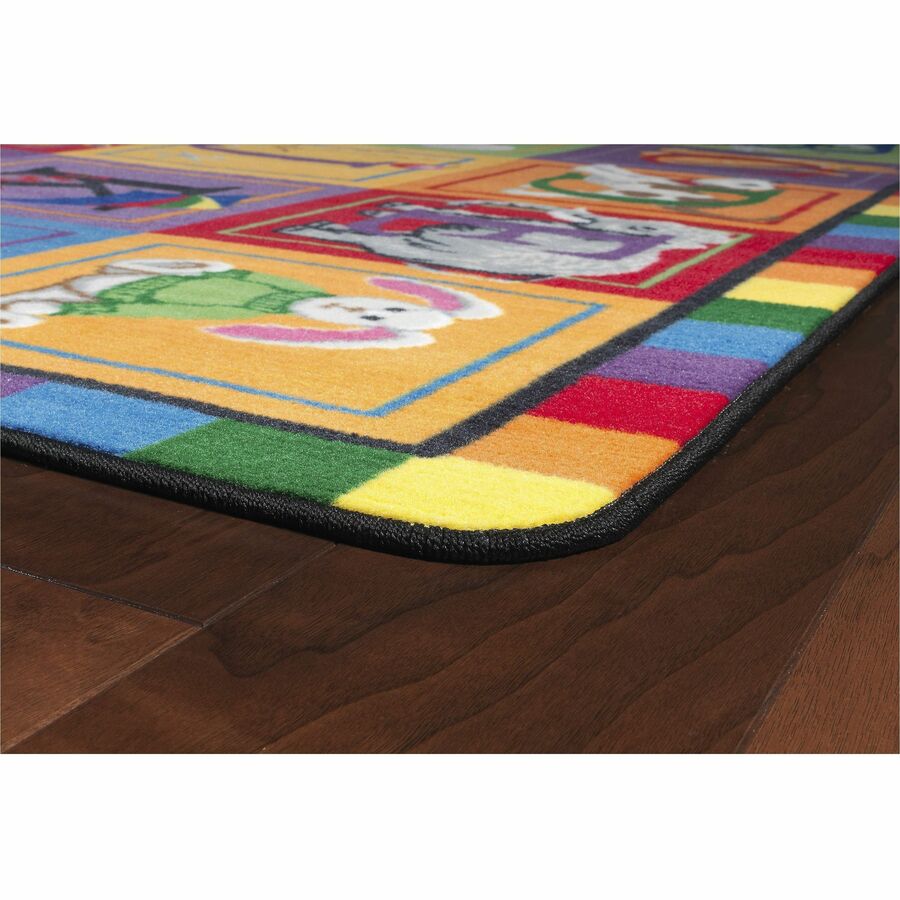 Flagship Carpets ABC Blocks Alphabet Rug - 13.16 ft Length x 10.75 ft Width - Multicolor - Nylon