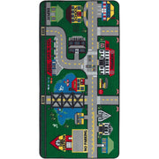 Flagship Carpets Places To Go Activity Rug - 72" Length x 36" Width - Rectangle - Multicolor - Nylon