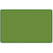 Flagship Carpets All-Over Weave Solid Color Rug - Classic - 99.96" Length x 69.96" Width - Green - Nylon