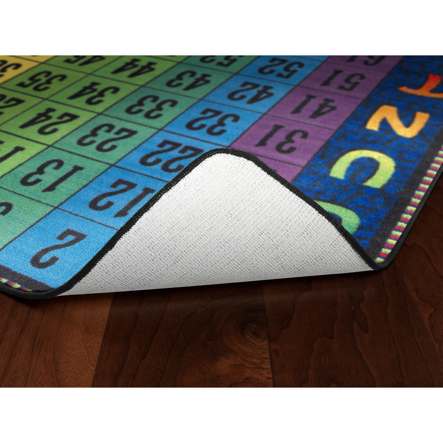 Flagship Carpets Counting To One Hundred Rug - 72" Length x 72" Width - Square - Multicolor - Nylon