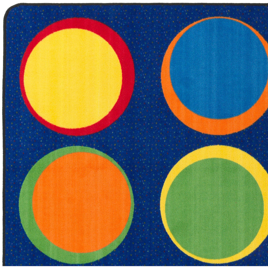 Flagship Carpets Cheerful Sitting Spots Rectangular Rug - Classic - 99.96" Length x 72" Width - Rectangle - Multicolor - Nylon