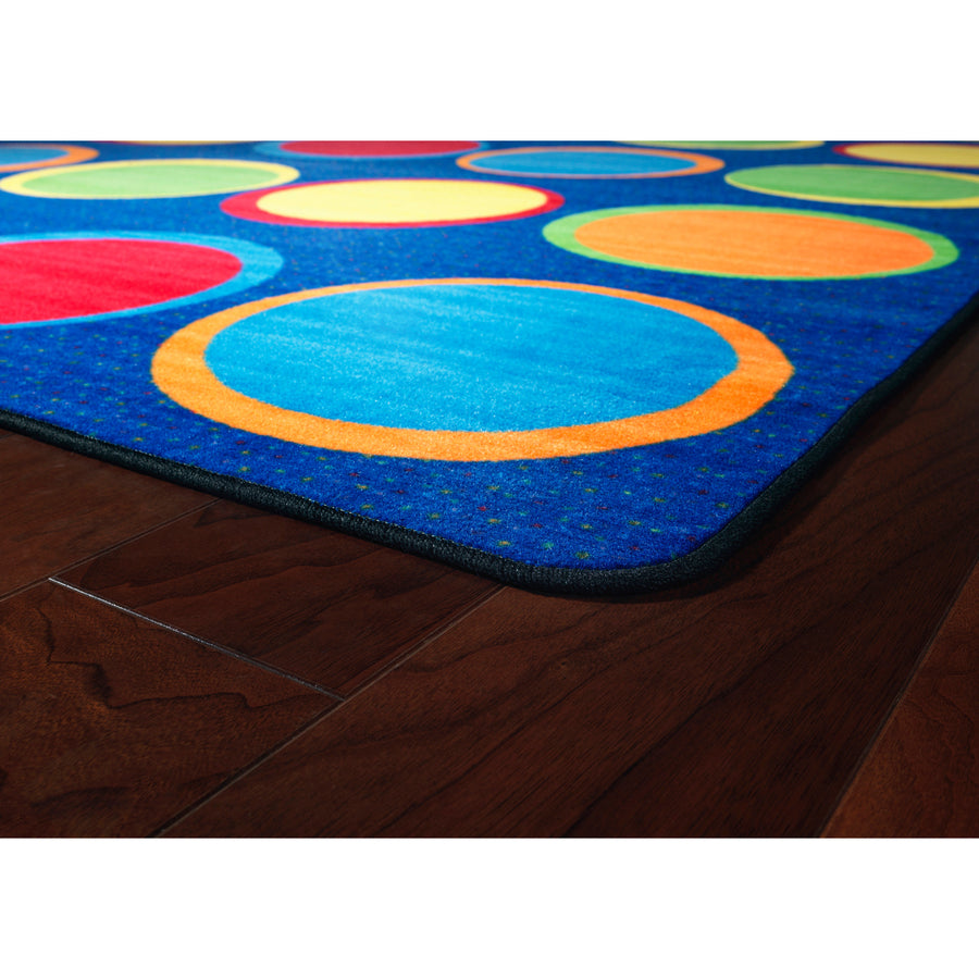 Flagship Carpets Cheerful Sitting Spots Rectangular Rug - Classic - 12 ft Length x 90" Width - Rectangle - Multicolor - Nylon