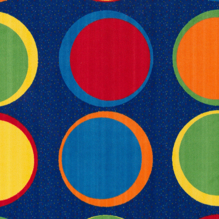 Flagship Carpets Cheerful Sitting Spots Rectangular Rug - Classic - 12 ft Length x 90" Width - Rectangle - Multicolor - Nylon