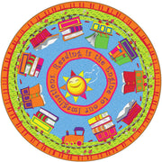 Flagship Carpets Reading Is The Engine 12' Round Rug