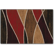 Flagship Carpets Red Waterford Design Rug - 108" Length x 72" Width - Red - Fiber, Nylon