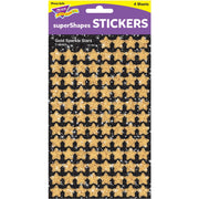Sparkle Stars Shape - Self-adhesive - Acid-free, Fade Resistant, Non-toxic, Photo-safe - Gold - 400 / Pack