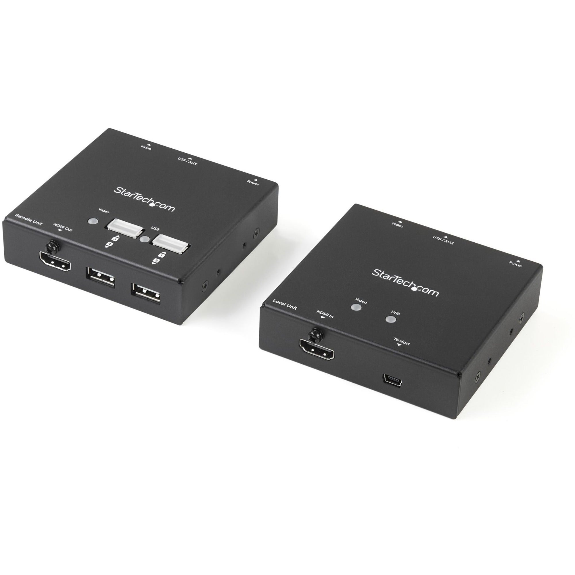 StarTech.com HDMI over CAT6 Extender with 4-port USB Hub - 165 ft (50m) - 1080p
