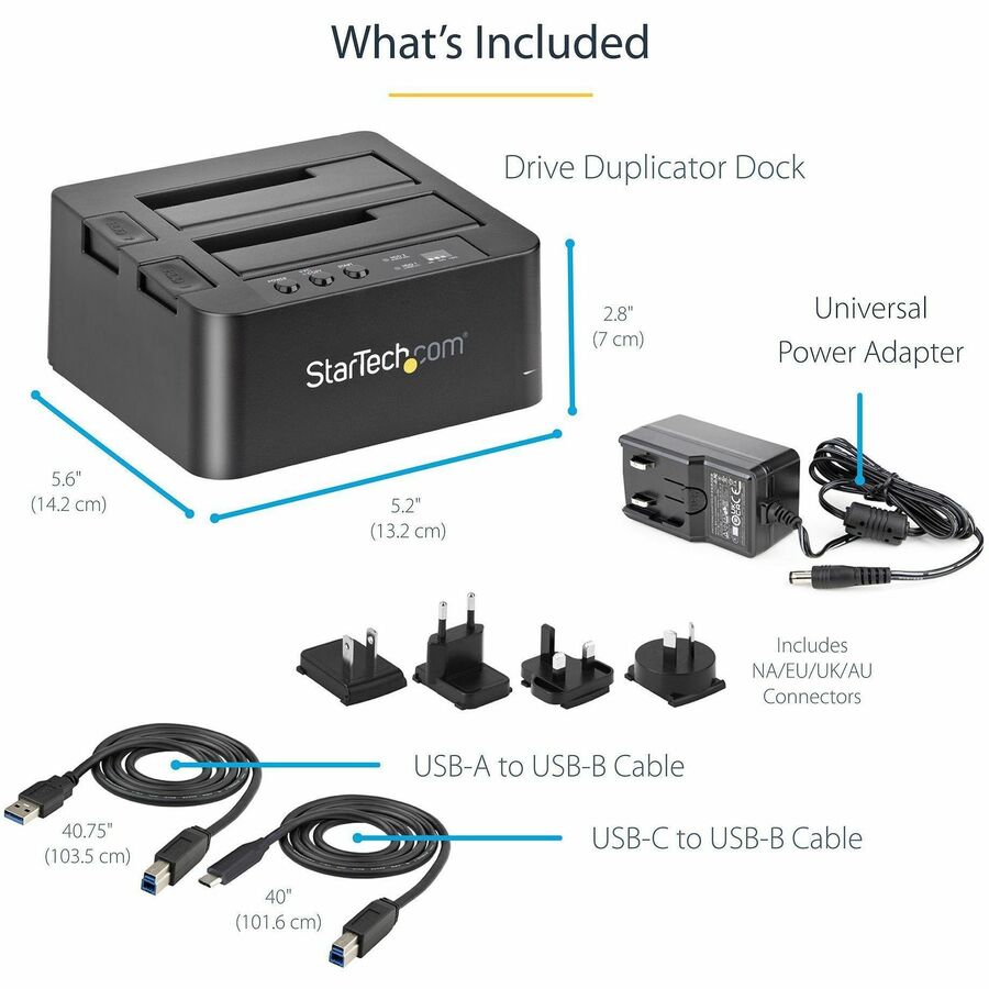 StarTech.com USB 3.1 Duplicator Docking Station