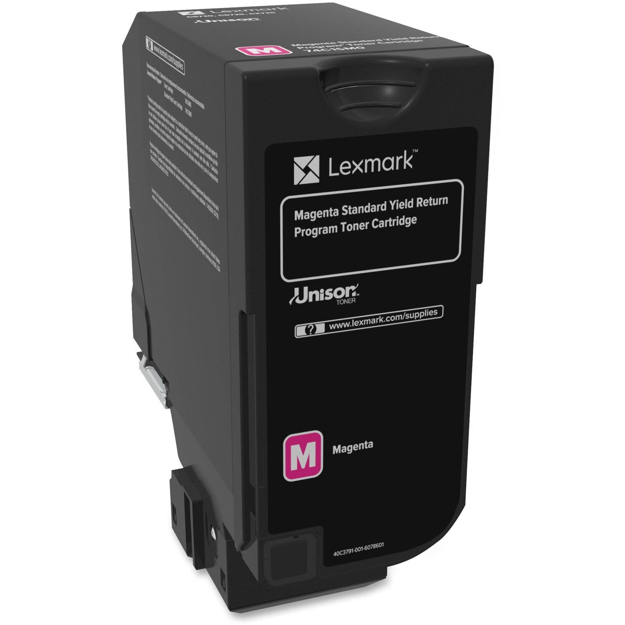 Lexmark Unison Standard Yield Magenta Laser Toner Cartridge, 1 Each, 7000 Page Yield