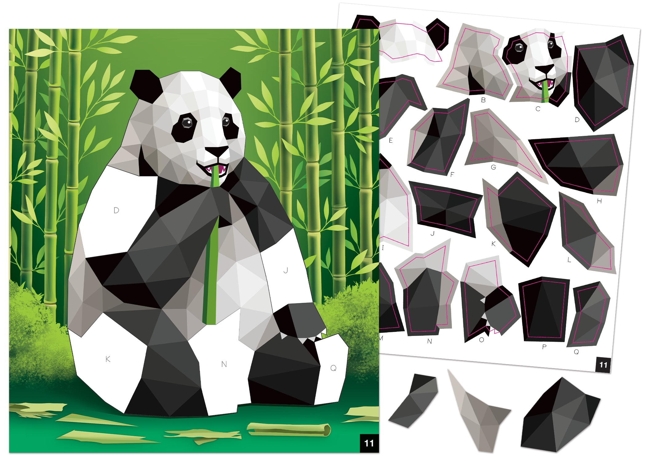 Awesome Animals Modern Mosaics Stick to the Letters