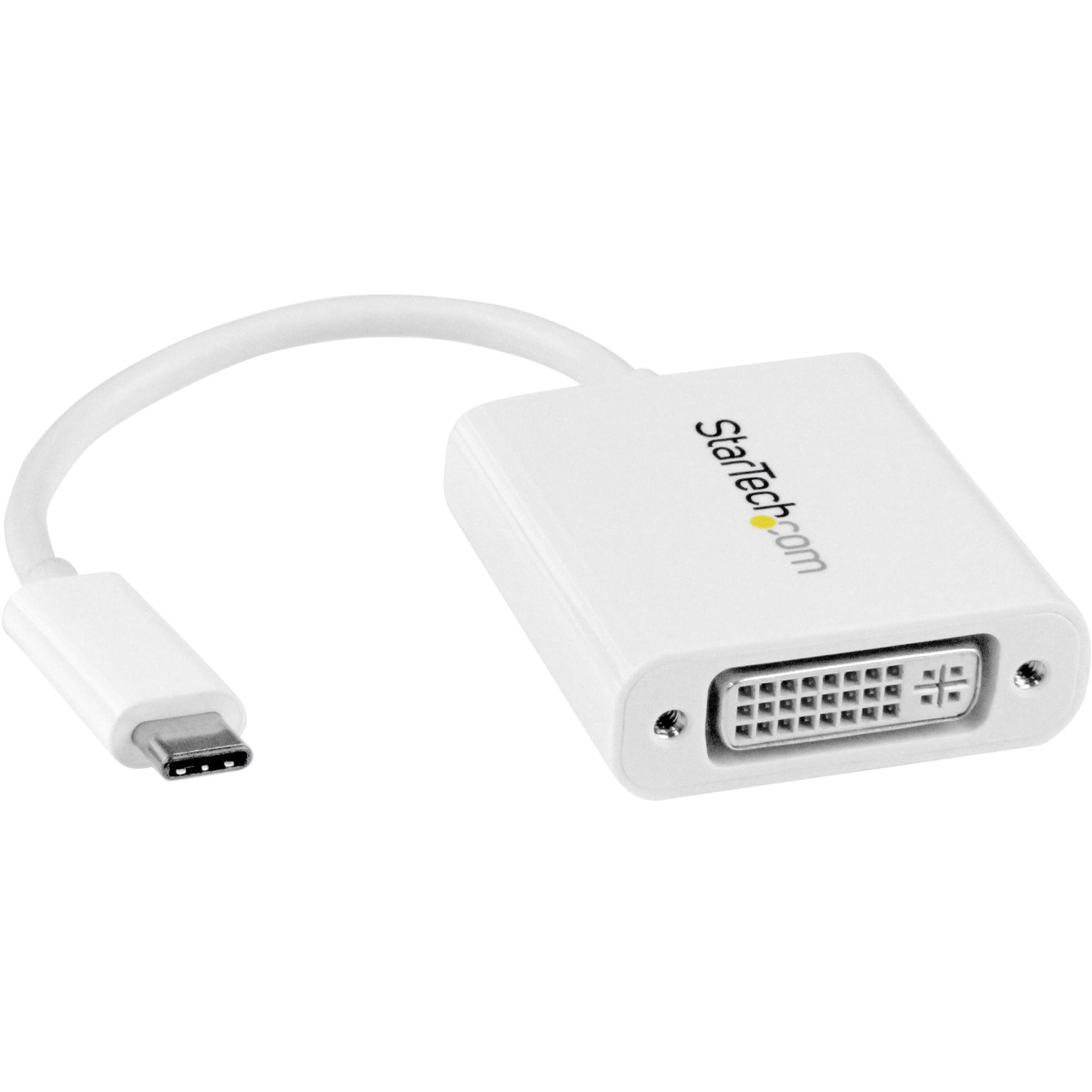 StarTech.com USB-C to DVI Adapter - White