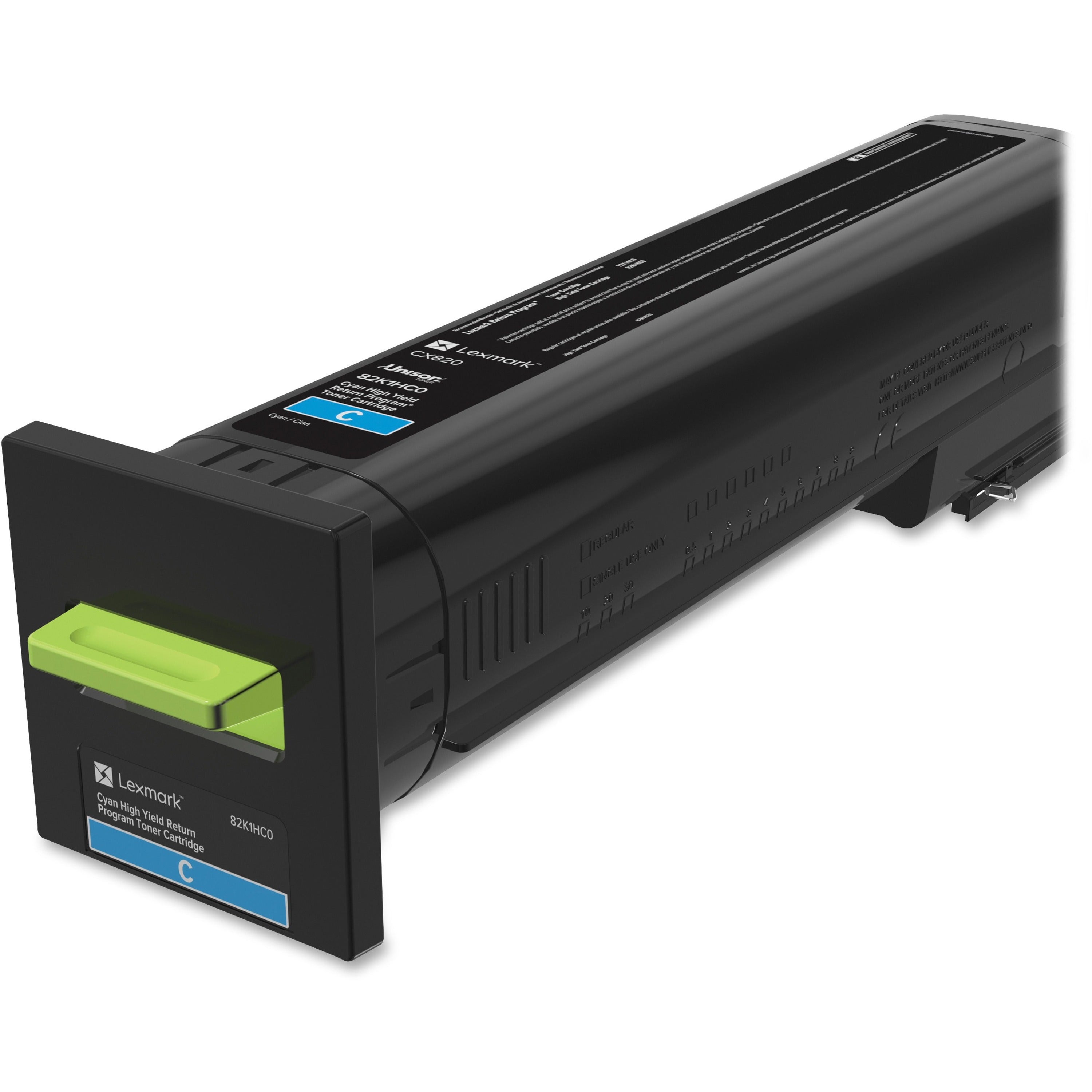 Lexmark Unison High Yield Toner Cartridge, Cyan, 1 Each, 17,000 Page Yield