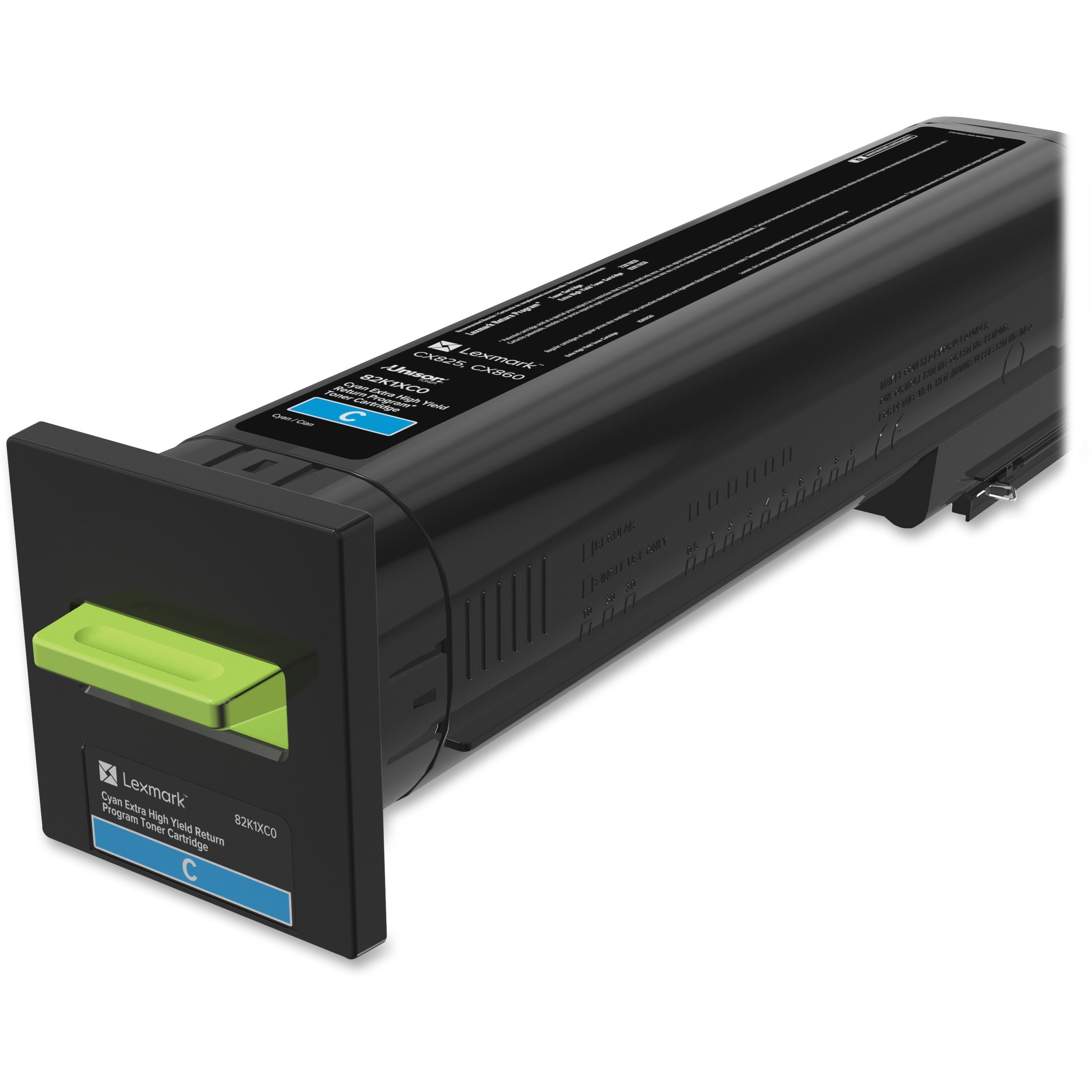 Lexmark Unison Extra High Yield Laser Toner Cartridge, Cyan, 22,000 Page Yield, 1 Each