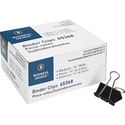 Medium - 1.3" Width - for Paper - Black - 36 / Pack
