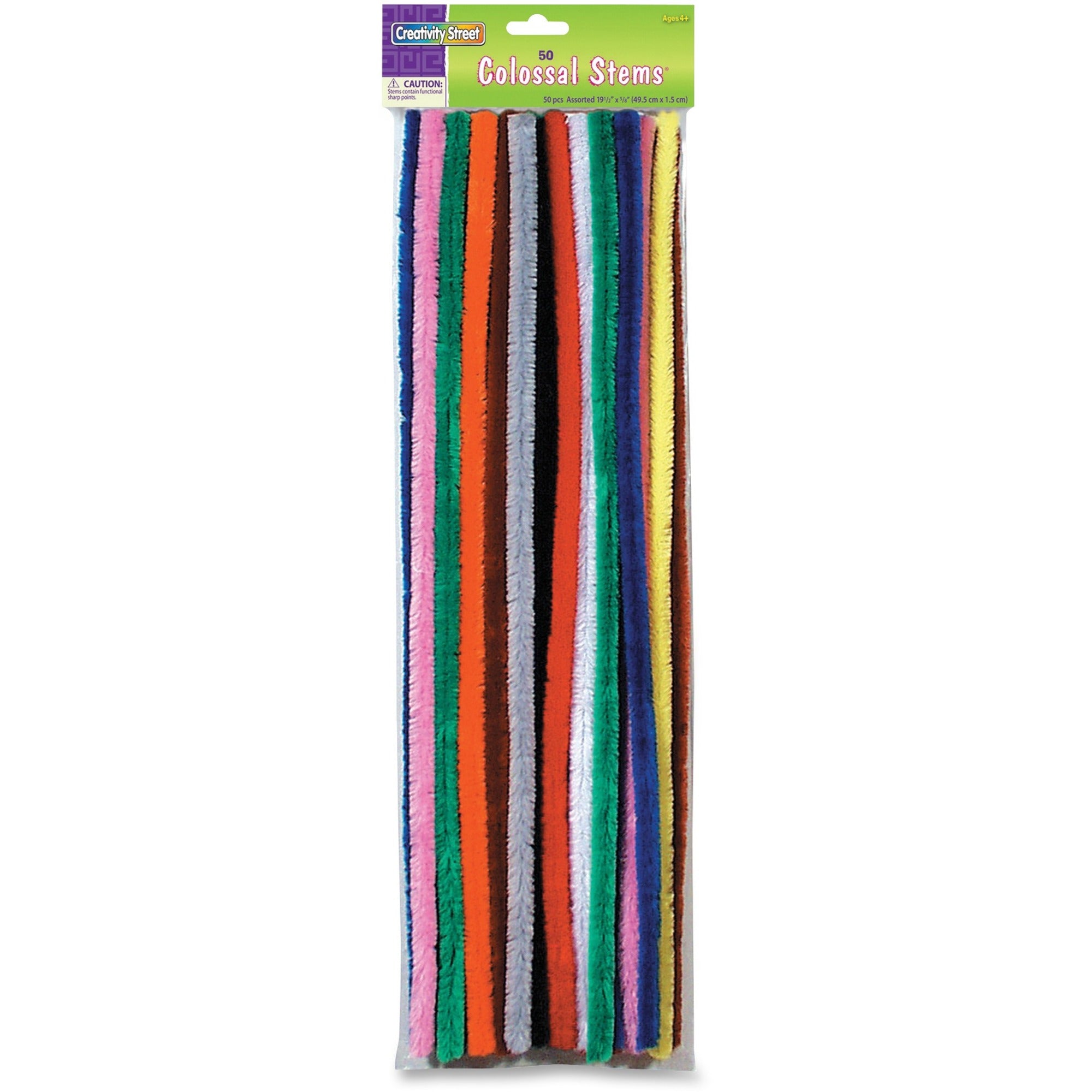Craft Project, School, Decoration x 19.50" Length x 0.6" Diameter - Assorted - 50 / Pack