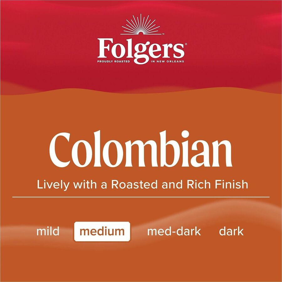 Regular - Medium/Dark - 1.4 oz - Filter Pack - Colombian - 40 / Carton