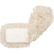 Genuine Joe Dust Mop Refill, Cotton, 5" x 24", Natural, 1 Each