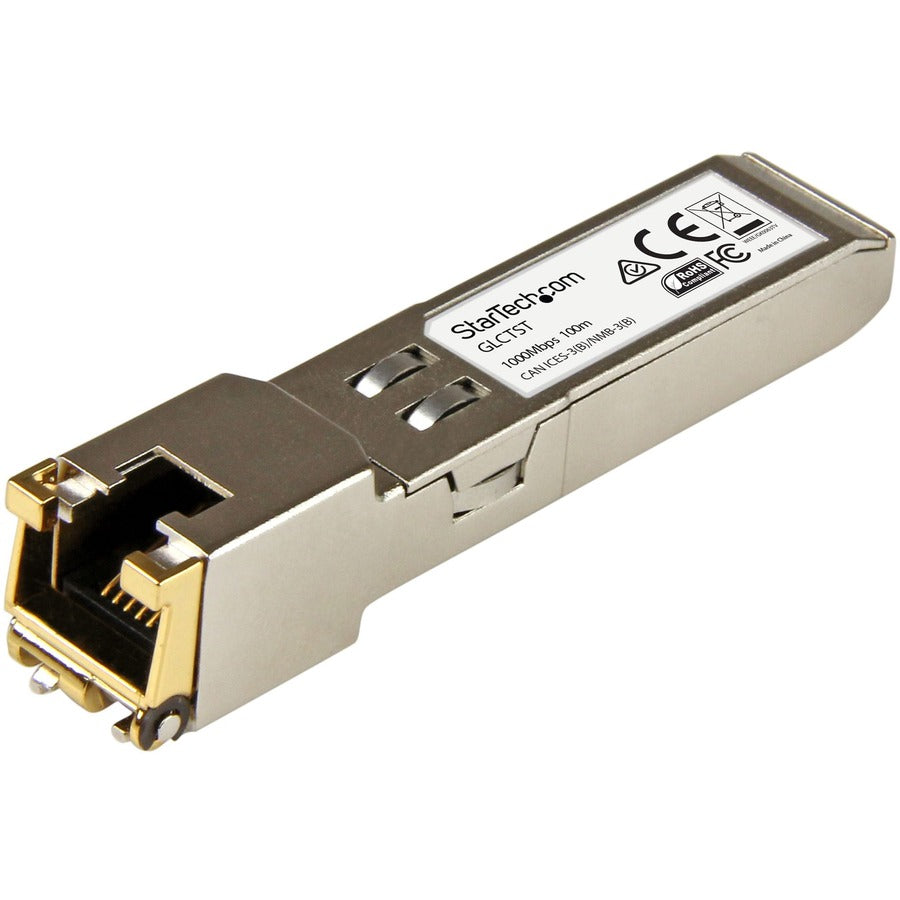 StarTech.com Cisco GLC-T Compatible SFP Transceiver Module - 1000BASE-T - 10 Pack