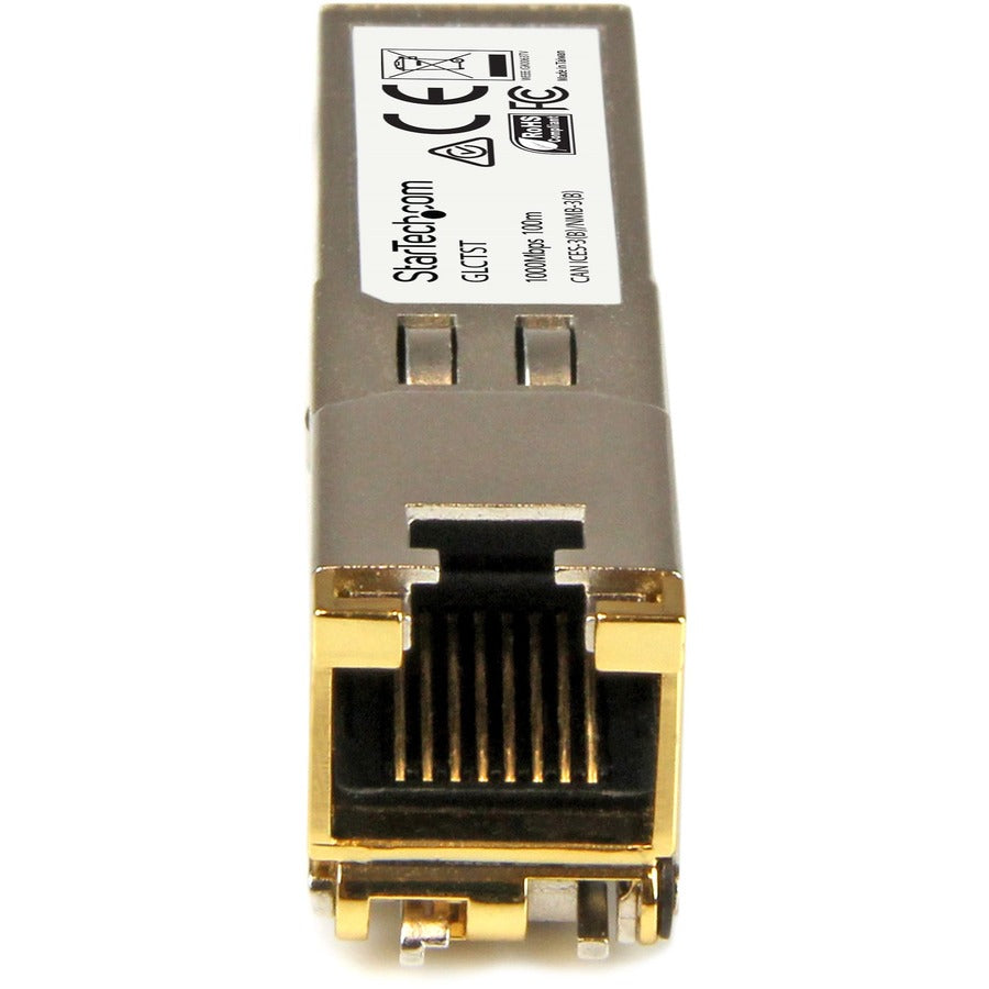 StarTech.com Cisco GLC-T Compatible SFP Transceiver Module - 1000BASE-T - 10 Pack