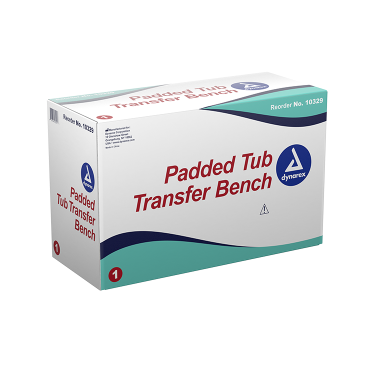 Padded Tub Transfer Bench, Single, 1 Quantity per Box