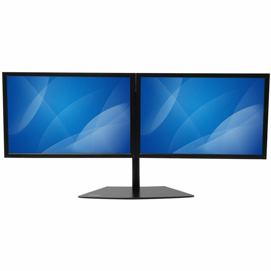 StarTech.com Dual-Monitor Stand - Horizontal - Black