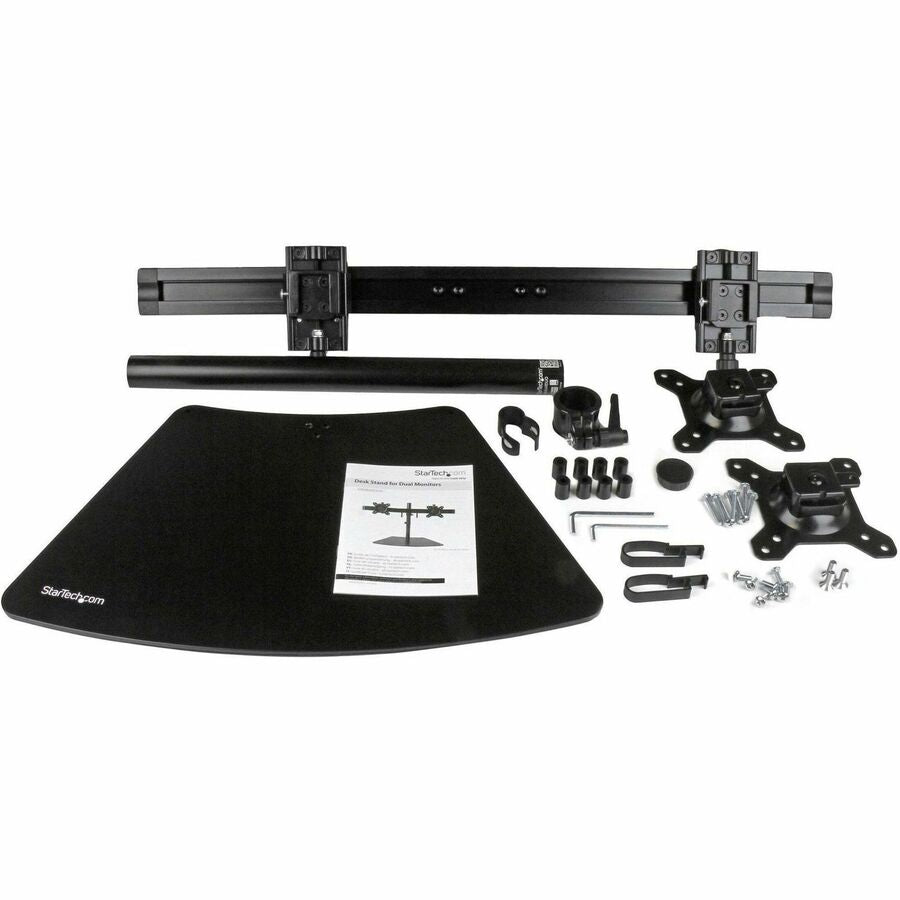 StarTech.com Dual-Monitor Stand - Horizontal - Black