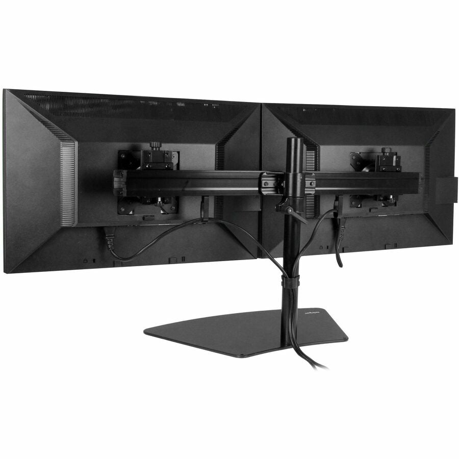 StarTech.com Dual-Monitor Stand - Horizontal - Black