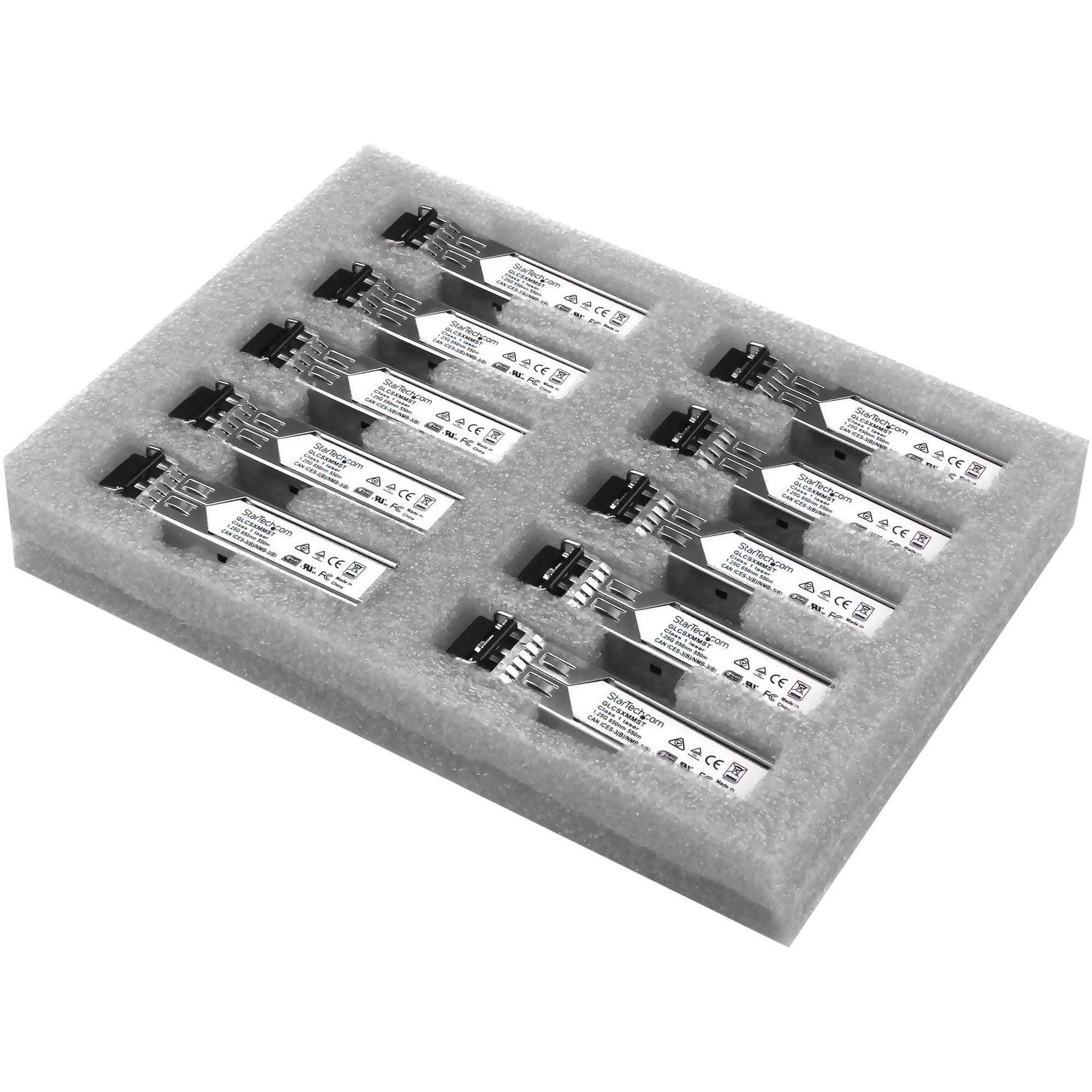 StarTech.com Cisco GLC-SX-MM Compatible SFP Transceiver Module - 1000BASE-SX - 10 Pack
