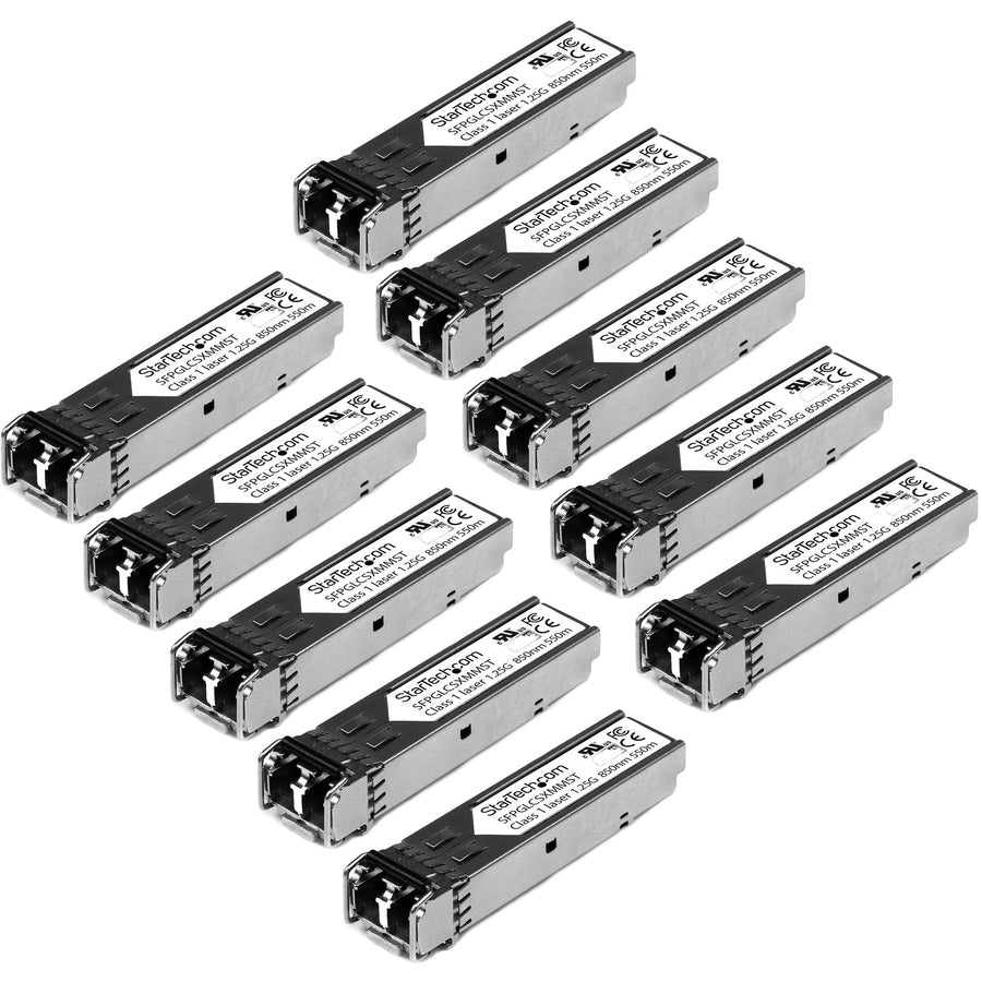 StarTech.com Cisco GLC-SX-MM Compatible SFP Transceiver Module - 1000BASE-SX - 10 Pack