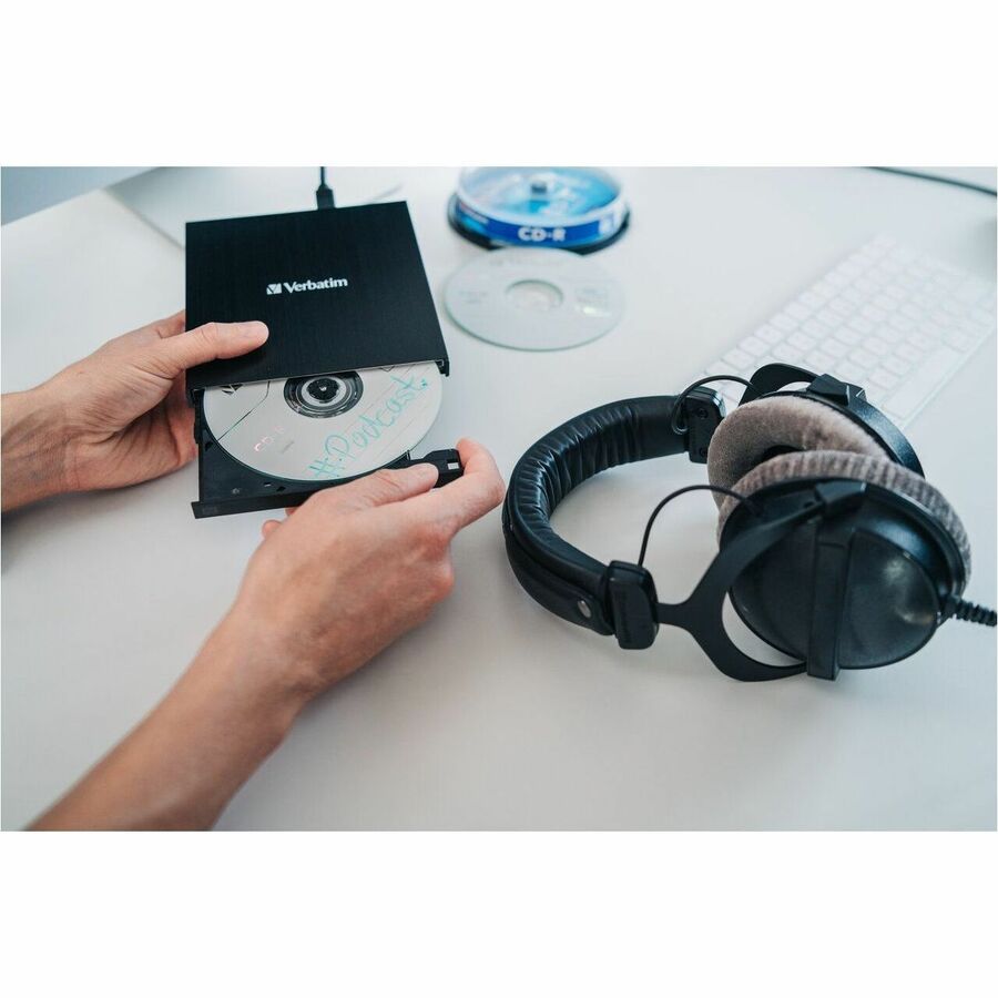 DVD±R/±RW Support - 24x CD Rewrite - 8x DVD Rewrite - M-DISC Ready - Double-layer Media Supported - USB 2.0 - Slimline