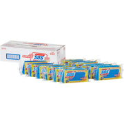 S.O.S All-Surface Scrubber Sponge, 4.5" x 2.5" x 0.9", Blue, Cellulose/Scrim, 12/Carton